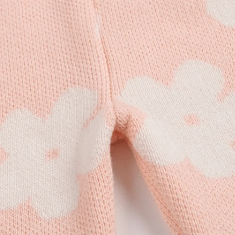 2-Piece Floral Knit Suit