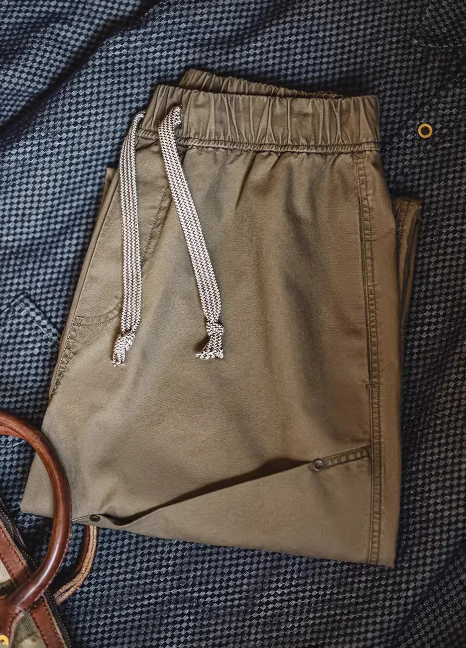 American Retro Large Pocket Vibe Loose Elastic Waist Men's Trousers