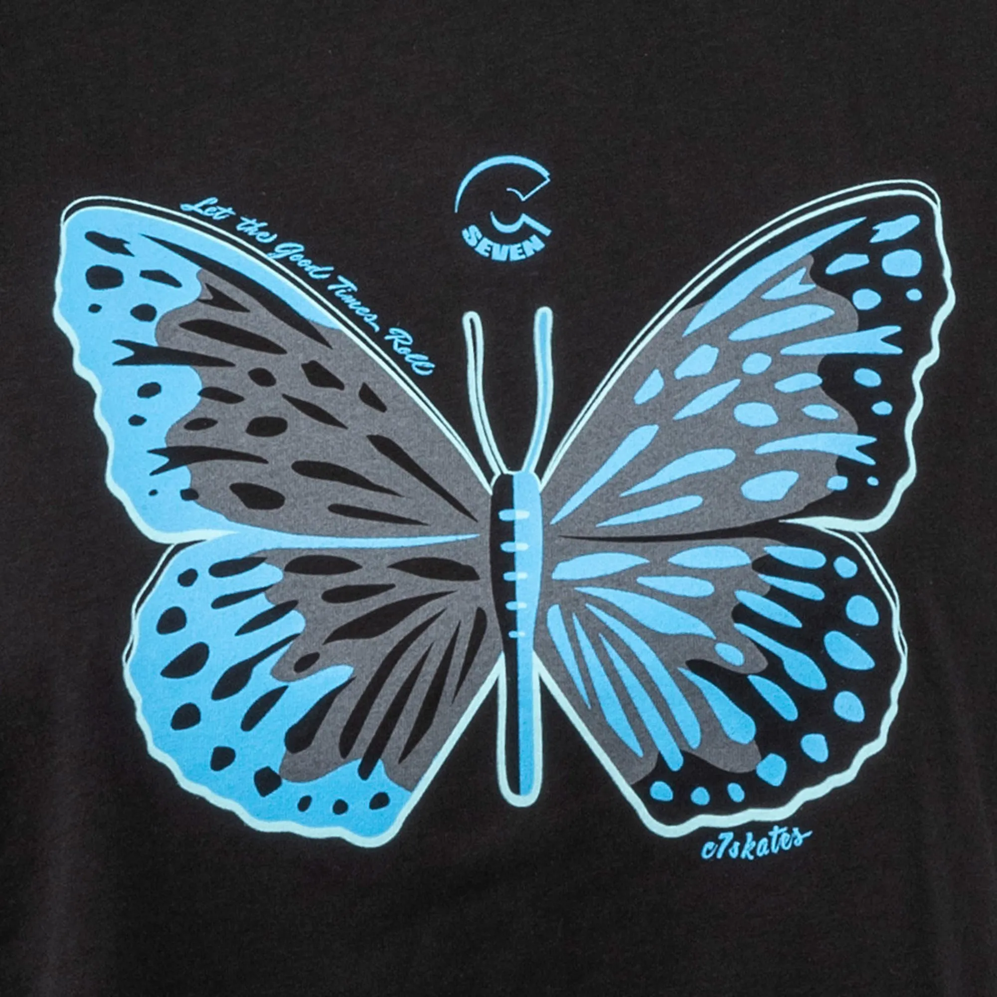 C7skates Magical Butterfly Women’s Crop T-Shirt