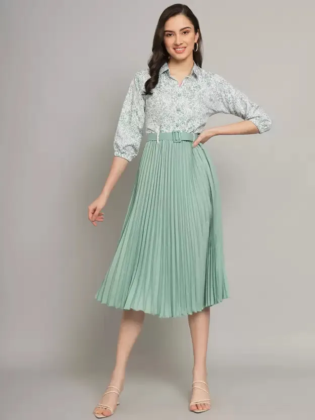 Chic Charm Collared A-line Dress