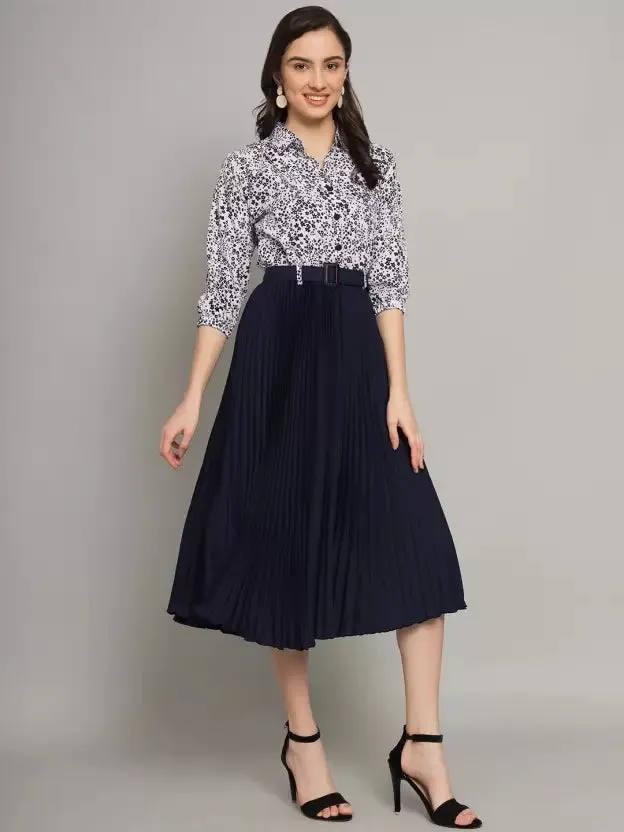Chic Charm Collared A-line Dress