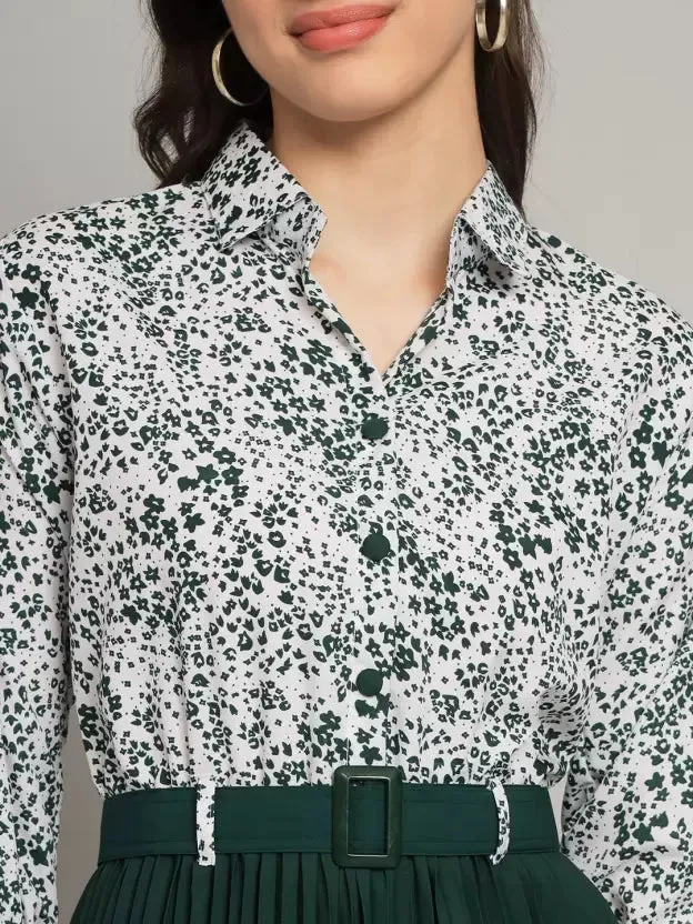 Chic Charm Collared A-line Dress