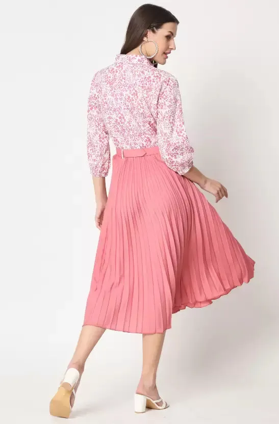 Chic Charm Collared A-line Dress
