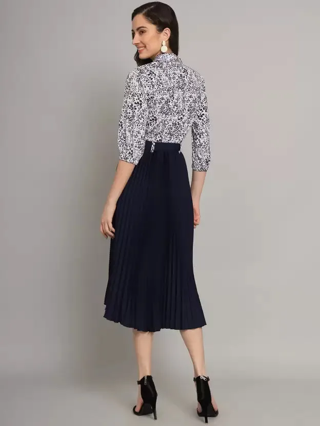 Chic Charm Collared A-line Dress