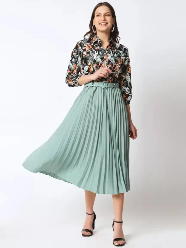 Chic Charm Collared A-line Dress