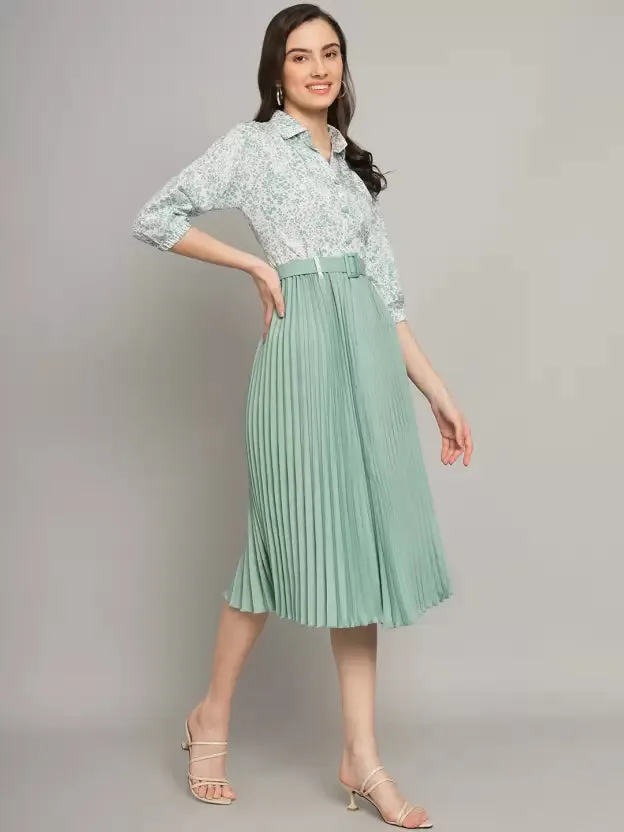 Chic Charm Collared A-line Dress