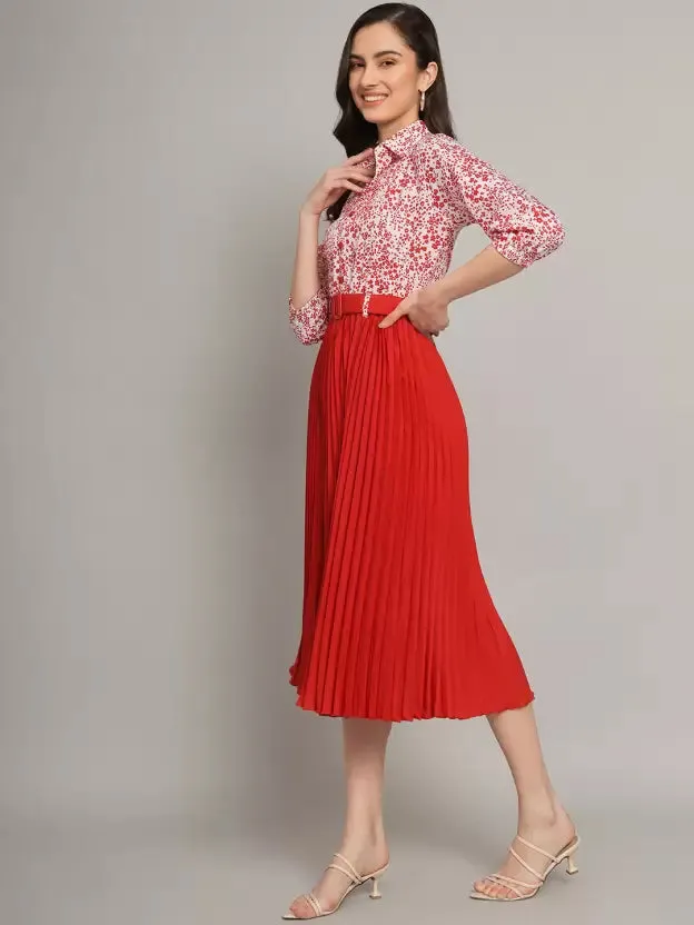 Chic Charm Collared A-line Dress