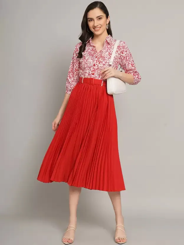 Chic Charm Collared A-line Dress