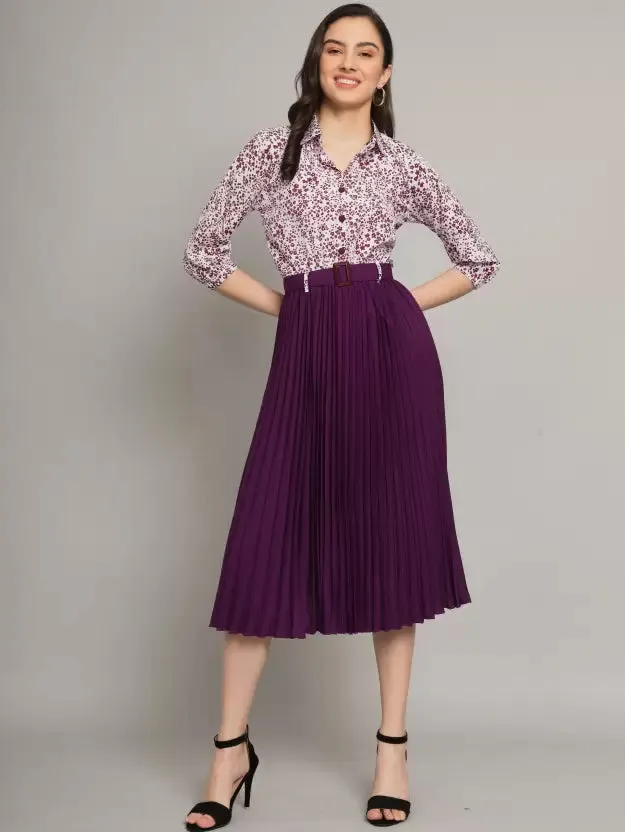 Chic Charm Collared A-line Dress