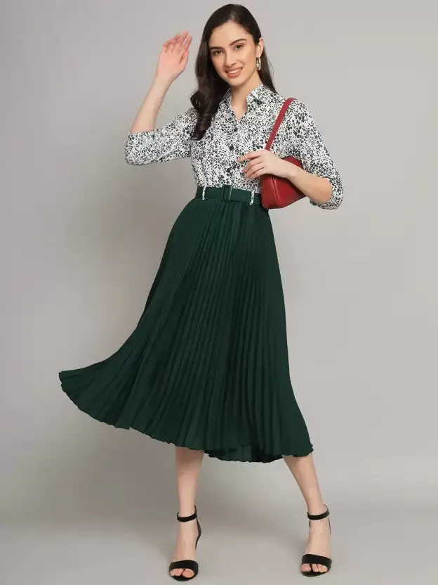 Chic Charm Collared A-line Dress
