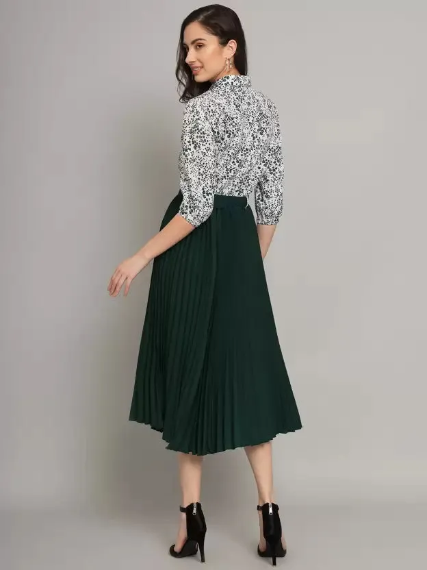 Chic Charm Collared A-line Dress