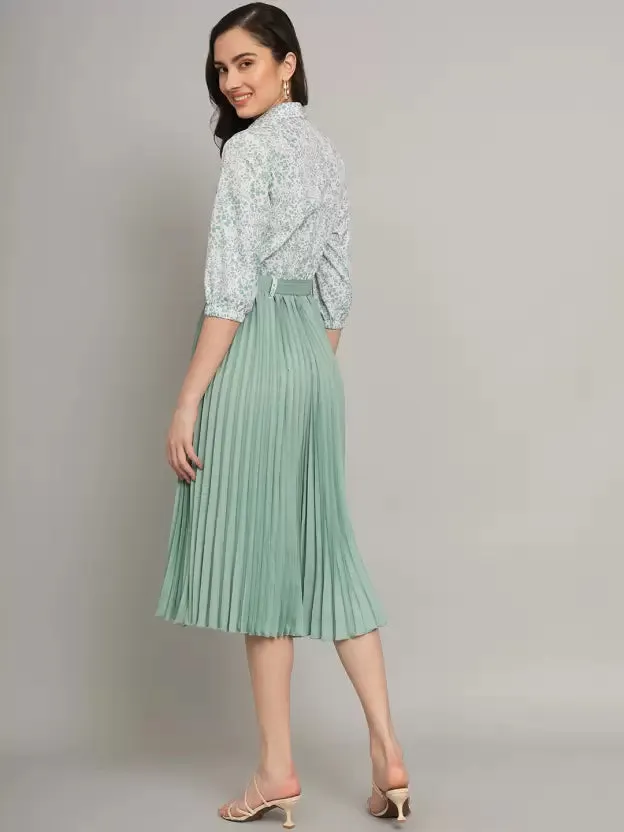 Chic Charm Collared A-line Dress