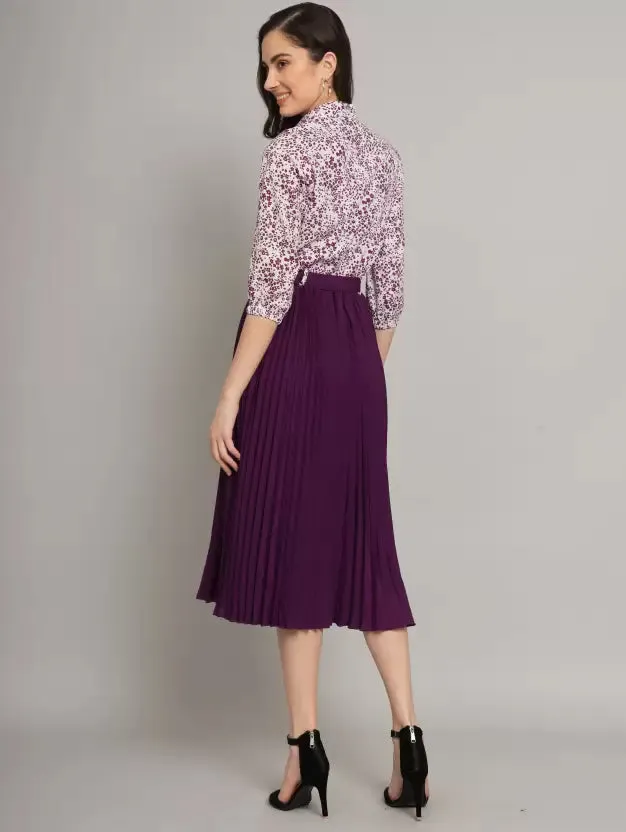 Chic Charm Collared A-line Dress