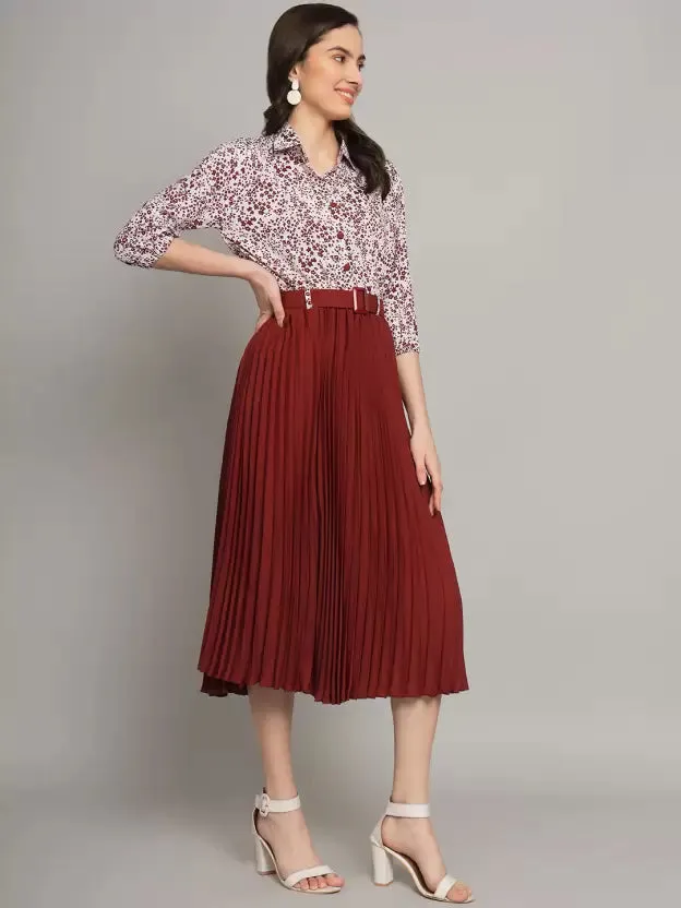 Chic Charm Collared A-line Dress