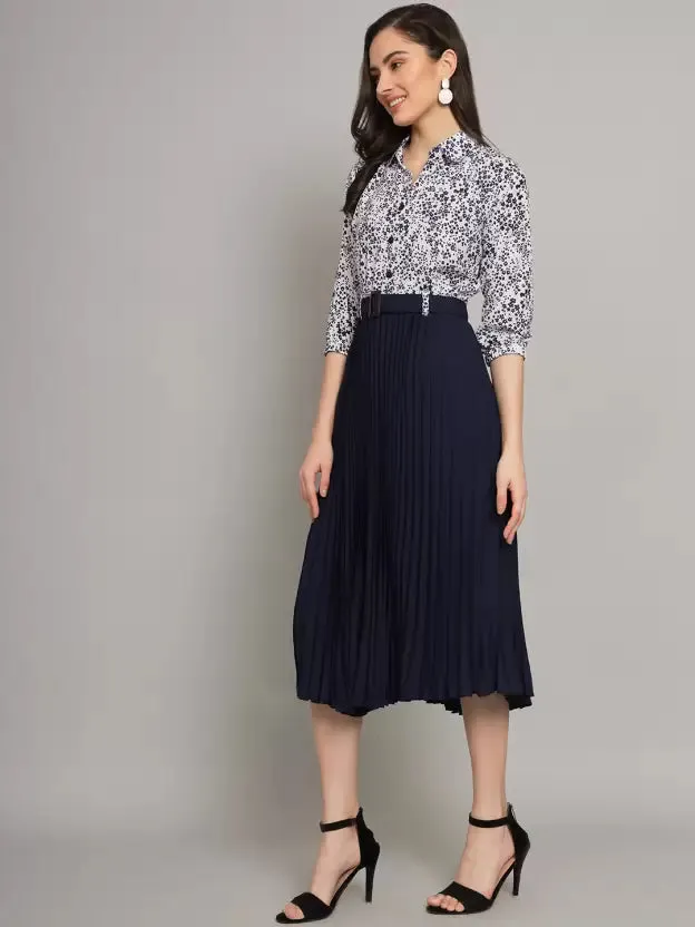Chic Charm Collared A-line Dress