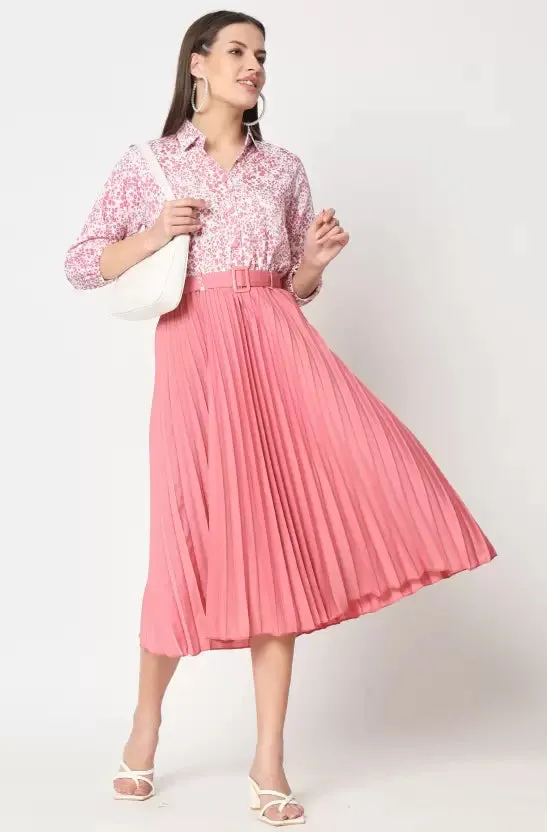 Chic Charm Collared A-line Dress