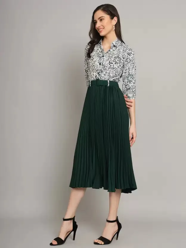 Chic Charm Collared A-line Dress