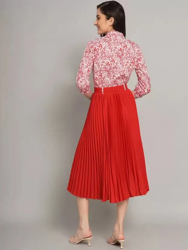 Chic Charm Collared A-line Dress