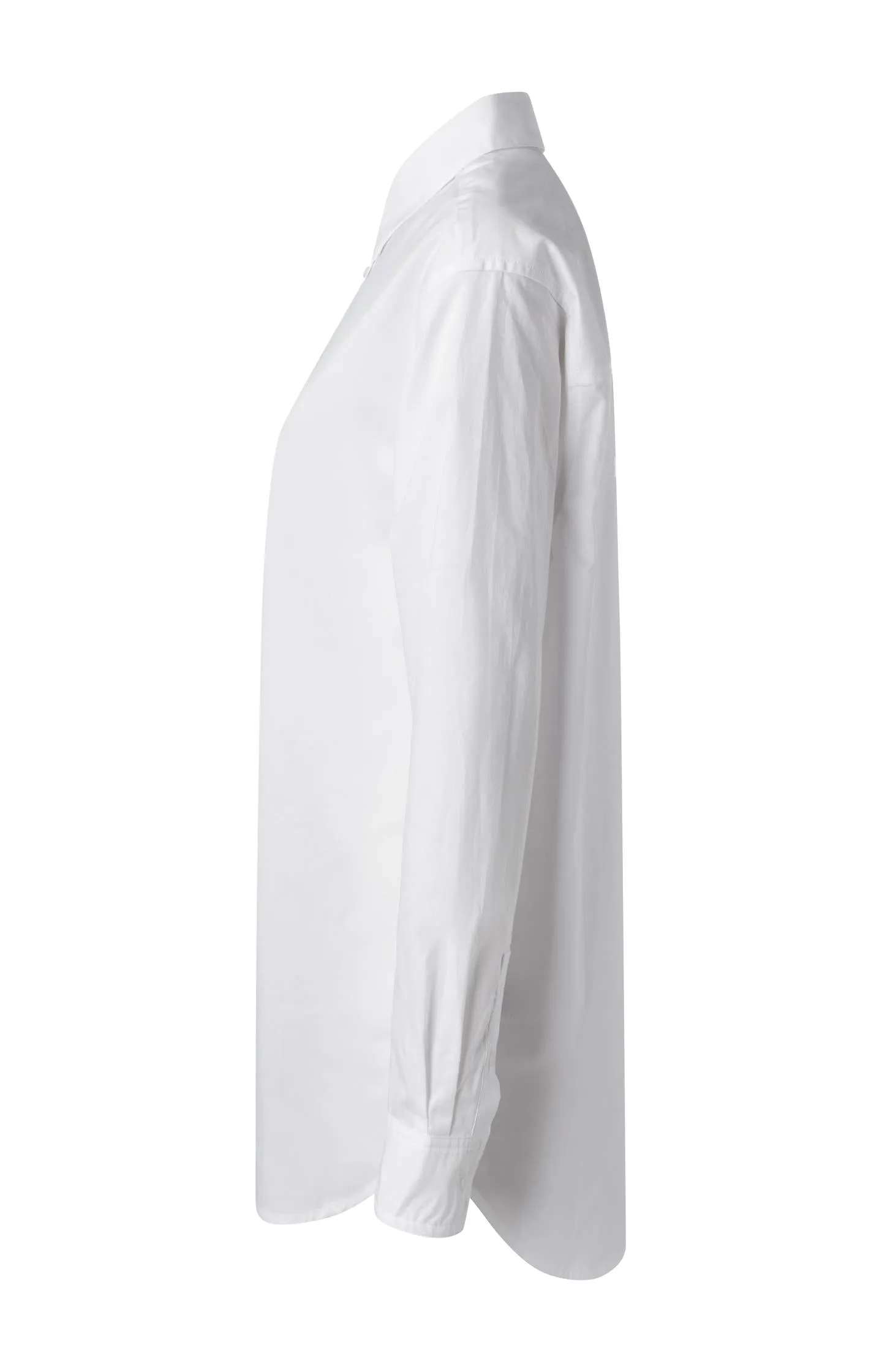 Classic poplin blouse in a long and oversized boyfriend fit