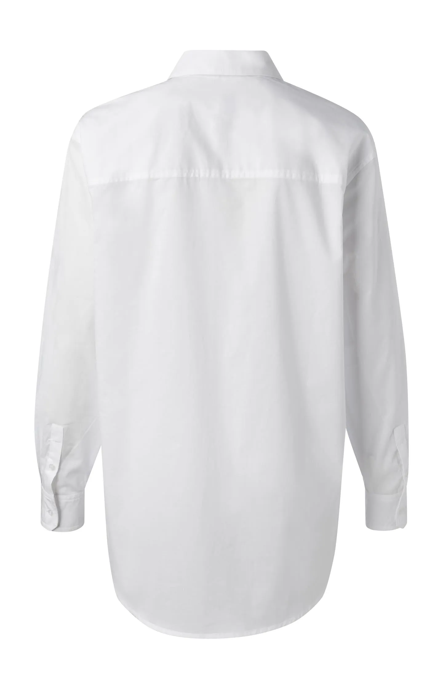Classic poplin blouse in a long and oversized boyfriend fit