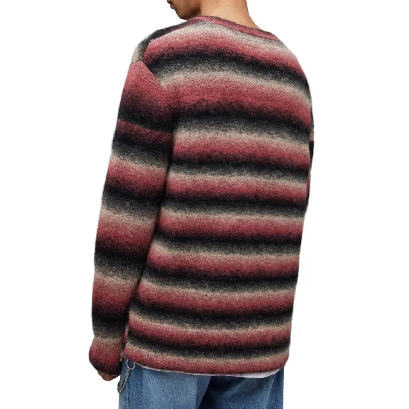 Custom Mohair Striped Sweater - OEM/ODM Men's Knitted Pullover