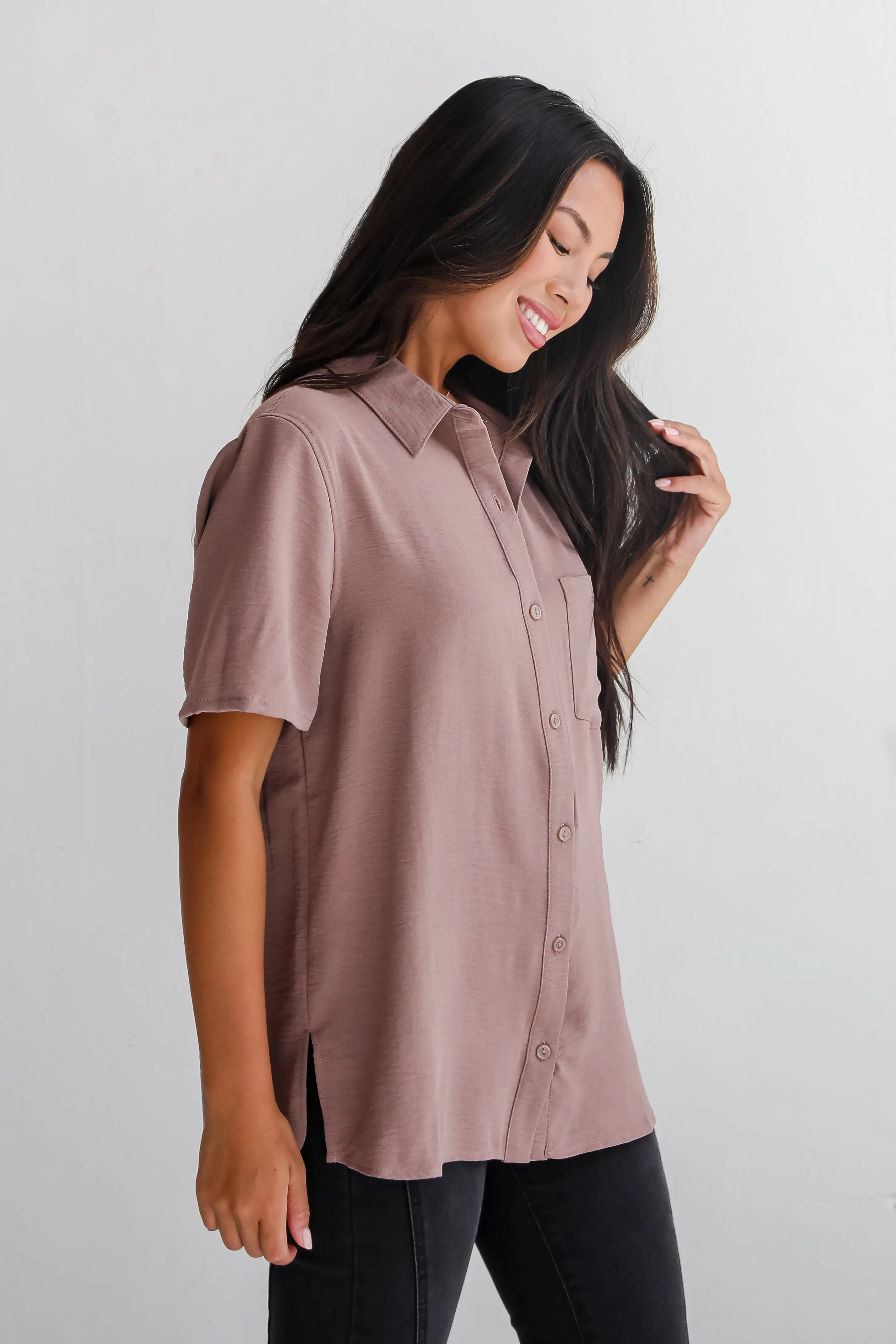 FINAL SALE - Kayla Button-Up Blouse - DU DEAL