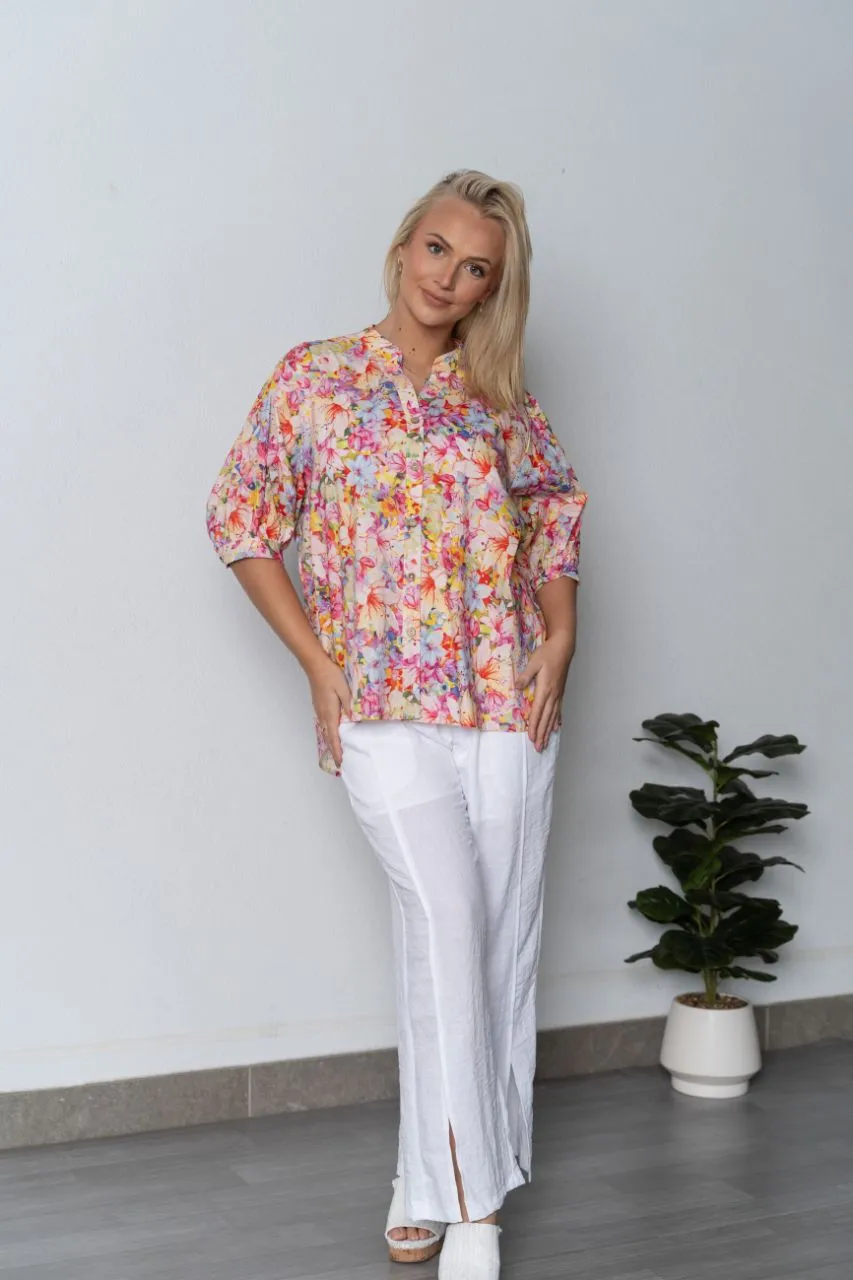 FLORAL BISHOP BLOUSE