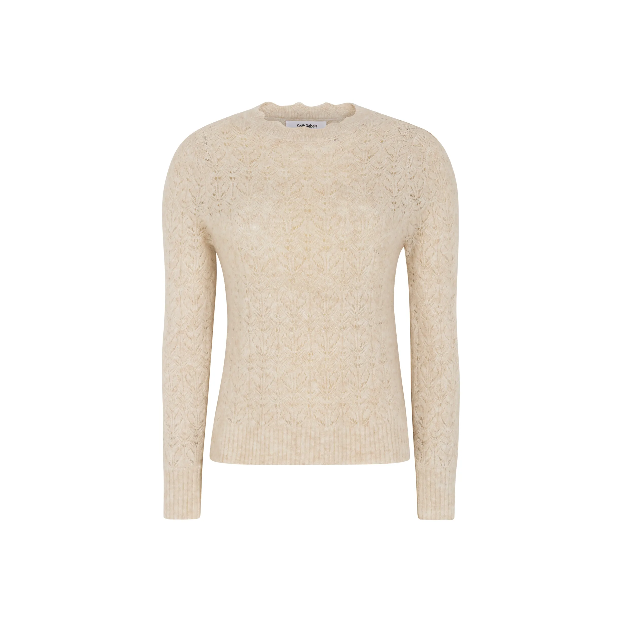 SRJayden Highneck Knit - Whitecap Gray Melange