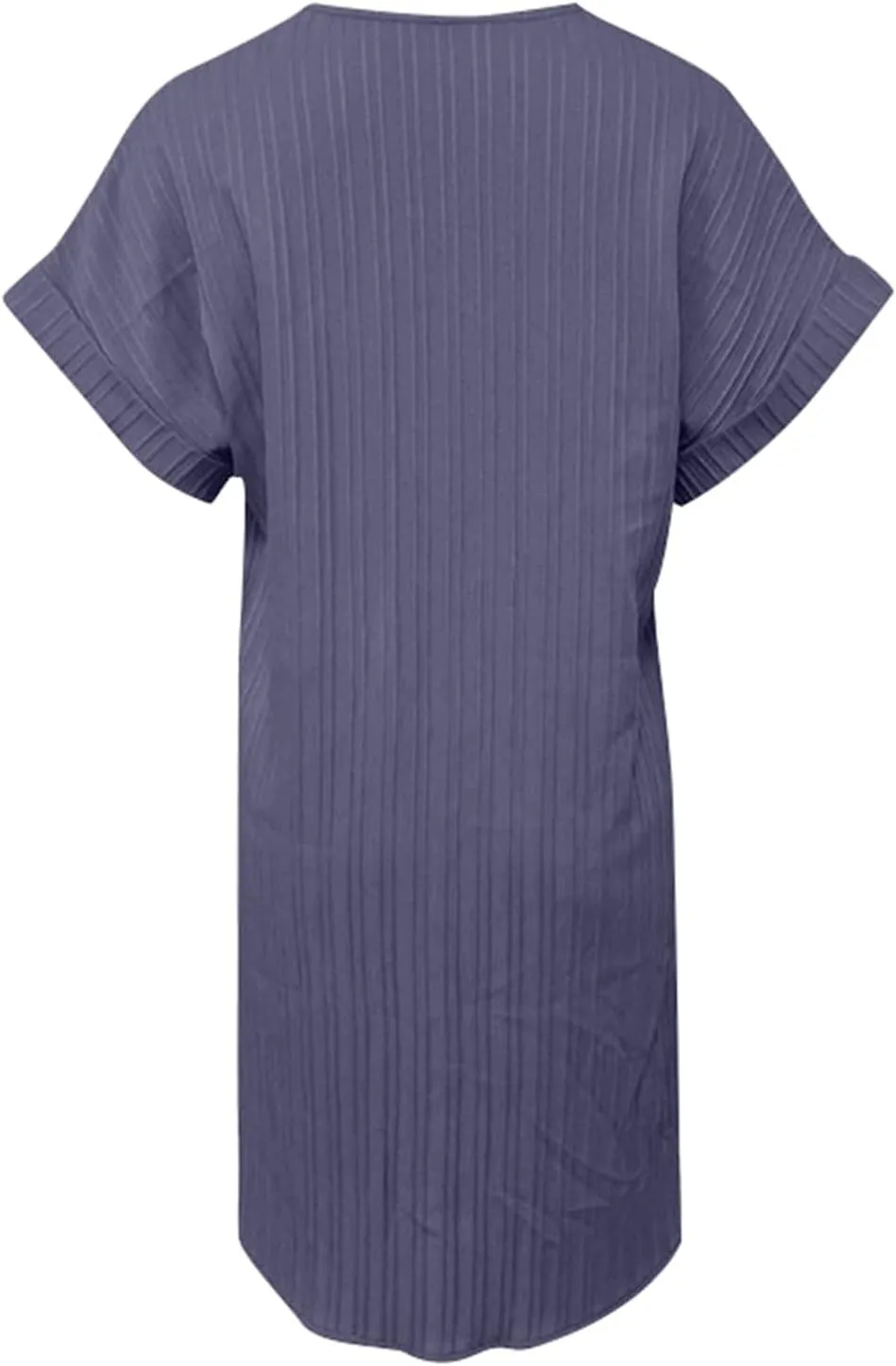 Womens 2025 Button Down Summer Dress Spring Flutter Sleeve Cotton Linen Dress Plus Size Beach A Line Casual Dress